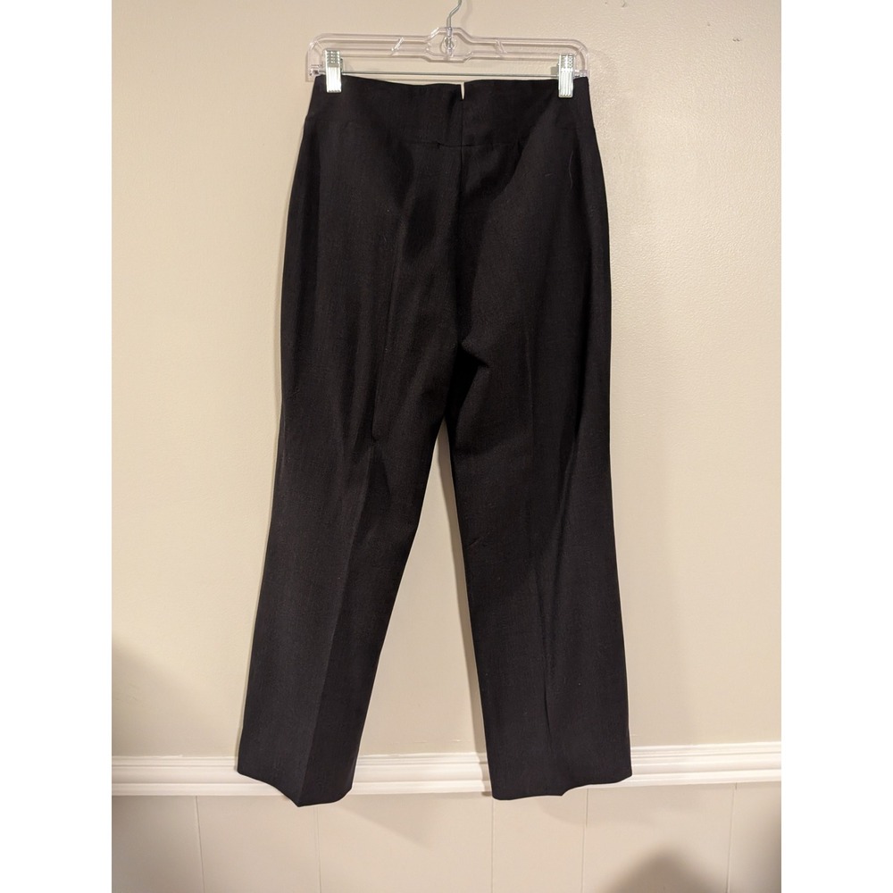 Banana Republic Pant Suit Womens 4/2 Black Wool Blend Made in Italy Stretch - Picture 8 of 11
